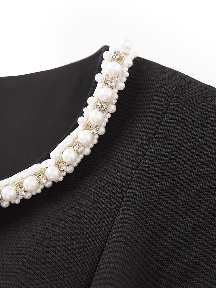 Early Autumn Light Luxury Hepburn-Style Sleeveless Waist-Hugging Dress for Women