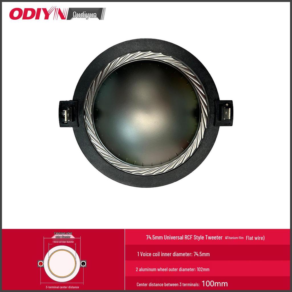Flat Wire Voice Coil with Titanium Diaphragm - Available in 34, 36, 51, 63, 72, 75, and 100 Core