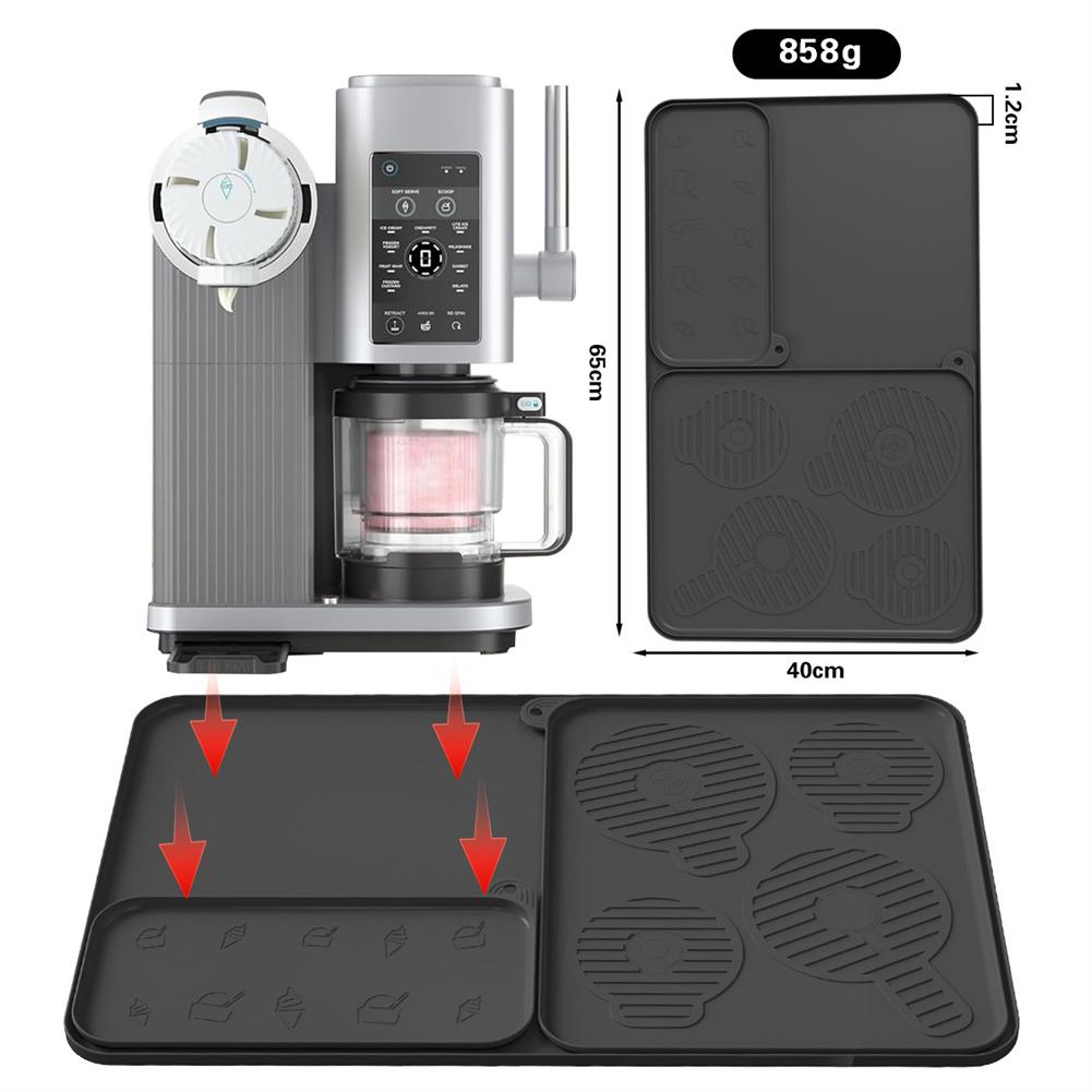 Silicone Countertop Protector Drain Mat Non-slip For NC700 NC701 Ice Cream Maker Absorbent Mat Coffee Dish Draining Mat Drying