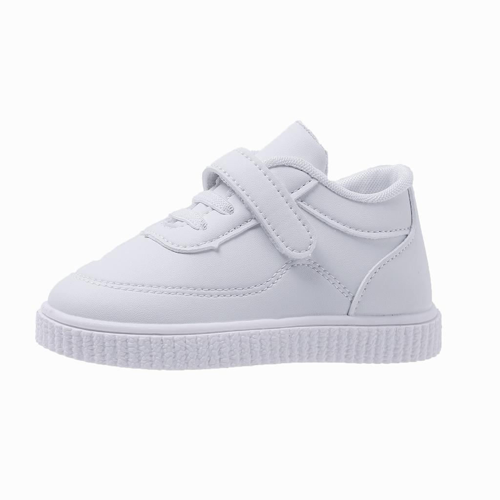 Spring and Autumn Single Shoes Baby Shoes White Soft-soled Toddler Shoes Perennial for Children Shoes Girls Leather Sports Little White Shoes