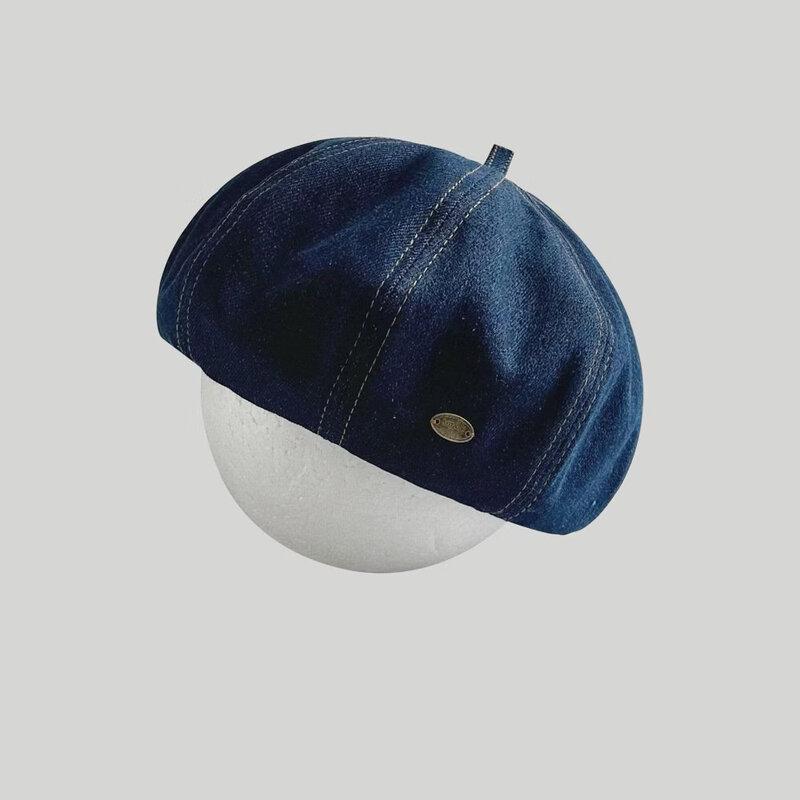 Женская джинсовая берет-шляпа художника 56-58cm