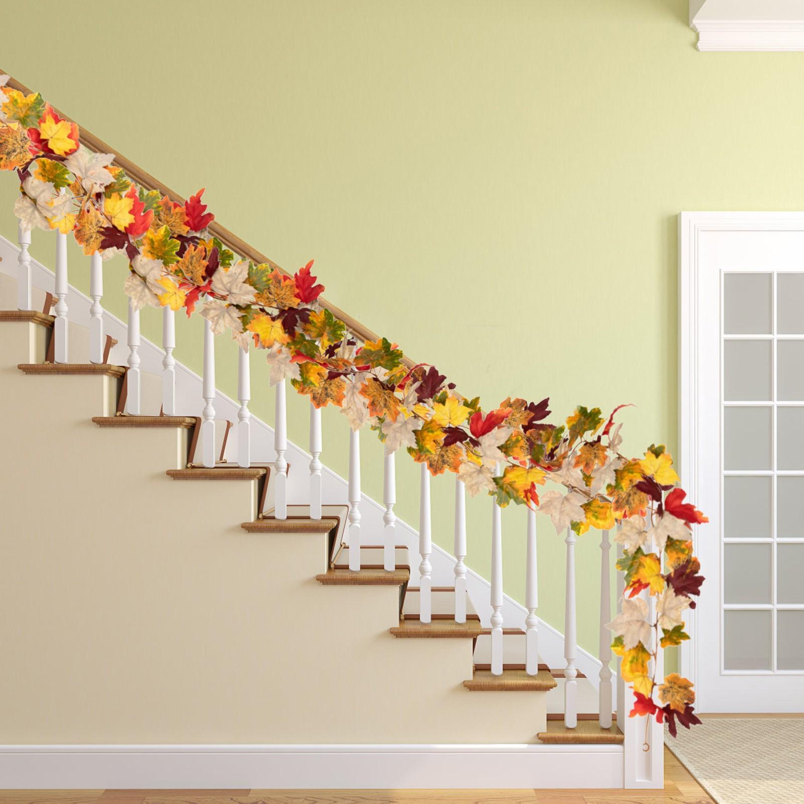 

175 см искусственные растения для помещений искусственные кленовые листья шелковые цветы белые праздничные подвесные гирлянды кленовая лоза украшения для свадьбы свадебный декор One Size