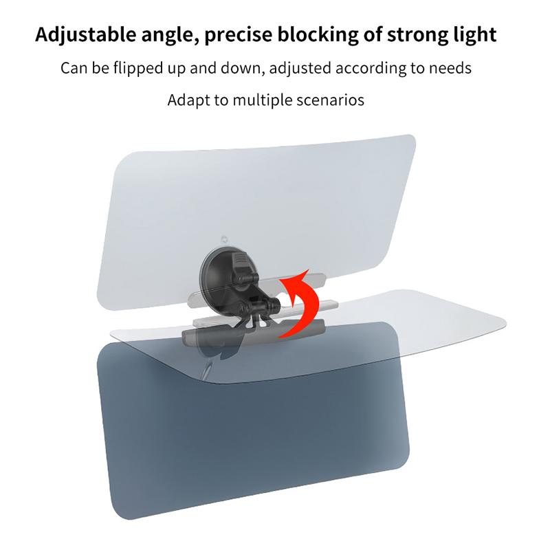 Car Visor Extender Windshield Sun Blocker Anti-Glare Weatherproof Sunvisor Extension Car 180-Degree Rotation Car Sun Blocker