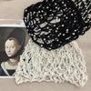 Pearls Beads Mesh Snood Hair Net Solid Color Women Headbands  Hair Accessories
