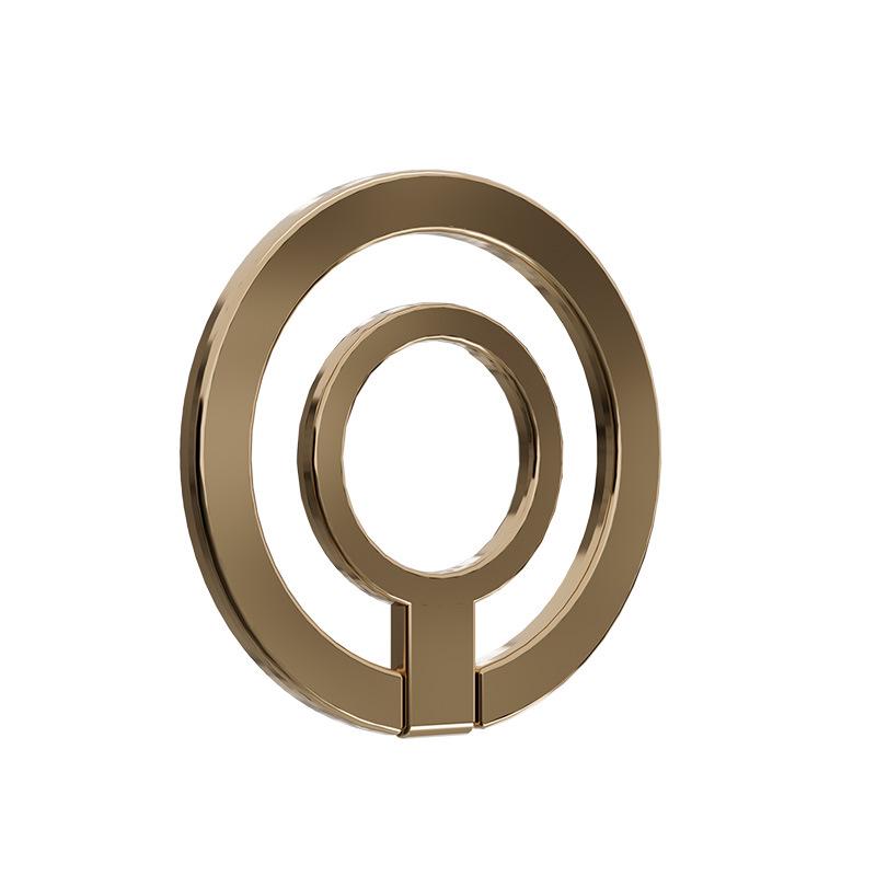 

Магнитный держатель-кольцо для телефона из цинкового сплава и складная настольная подставка золотой