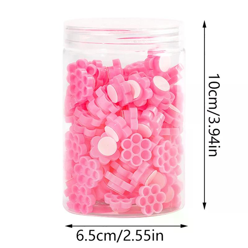 120 Pcs/box Self Adhesive Eyelash Extension Glue Cups Delay Cup Grafting Eyelash Makeup Tool Tattoo Adhesive Pigment Cups