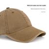 Erkek Pamuklu Düz Renk Kavisli Siperli Beyzbol Şapkası - İlkbahar ve Yaz İçin Dış Mekan/Güneş Şapkası