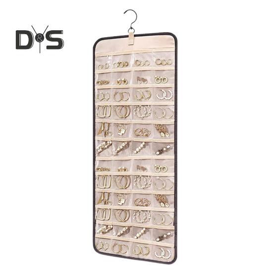 

Подвесной органайзер для украшений, держатель для ожерелий, большая емкость, предотвращающая спутывание серег, колец, вешалка, стойка для показа украшений чёрный