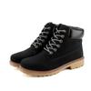 Men's Winter Boots, Casual Leather Short Boots, Snow Boots, Flat Boots, Fashionable and Comfortable British Style