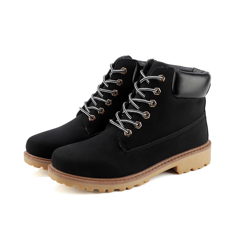 Men's Winter Boots, Casual Leather Short Boots, Snow Boots, Flat Boots, Fashionable and Comfortable British Style