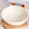 Fruit Bowl with 6 Colorful Fruit Forks Large Capacity Spiral Bottom Bowl with Fork Storage Hole for Snacks And Parties