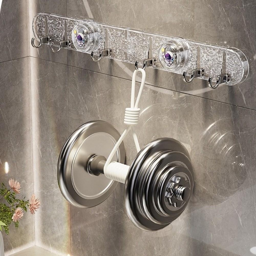 Non-Slip Folding Suction Cup Hook Multi-Purpose Row Hook Durable Towel Rack  Laundry Room