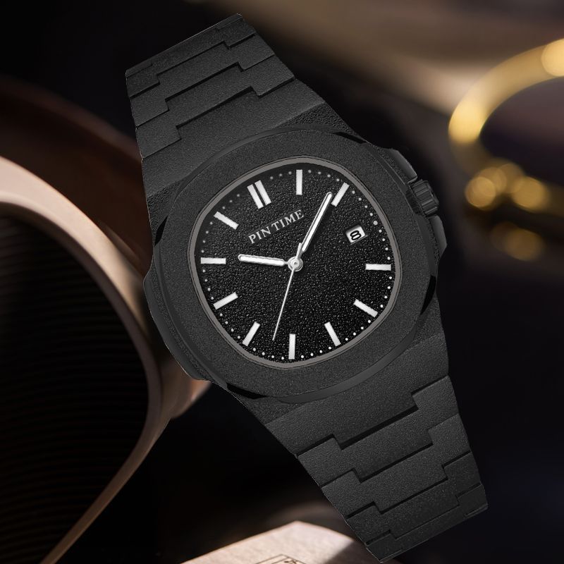Luxury Man Wristwatch Business Stainless Steel Quartz Men Watch Waterproof Luminous Date Square Men's Watches Casual Male Clocks