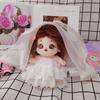 Wedding Dress 20cm Cotton Doll Clothes 20cm Doll Flower Dress  DIY Keychain Pendant