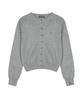 Nick&Nicole Classic Symbol Crew Neck Cardigan_Gray