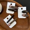 Elegant High-End Leopard Print Hair Clip for Women: 2026 Style Side Bangs and Forehead Hairpin