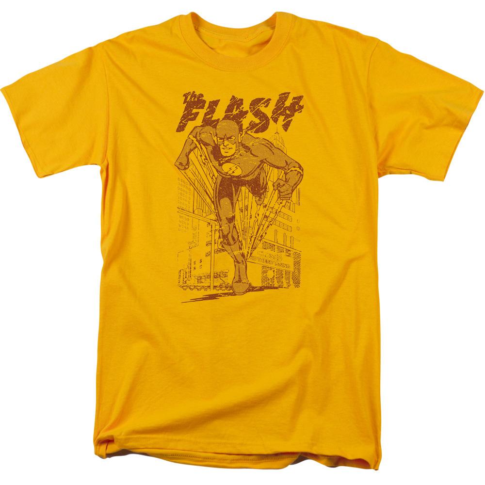 DC COMICS FLASH BUSTING OUT Licensed Adult Men039;s Graphic Tee Shirt SM-3XL Unisex T-Shirt XXXXL