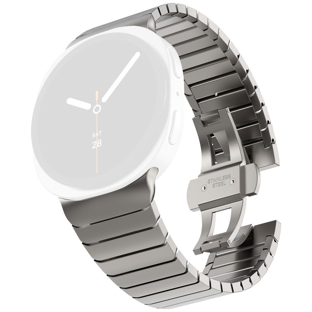 For Samsung Galaxy Watch Ultra (2025) 47mm/Ultra 47mm Titanium Alloy One-bead Watch Strap with Butterfly Clasp