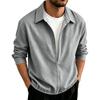 Men's Long Sleeve Pullover Shirt for Spring and Fall Casual Wear