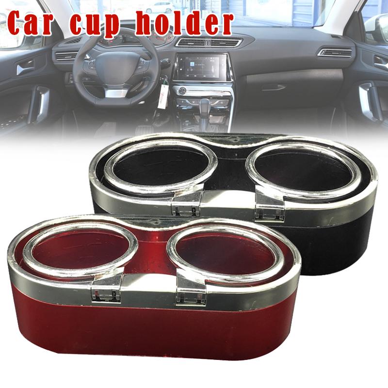 Car Cup Holder Storage Drinking Bottle Mount Stand Organizer Durable for 2 Cups Mount Stand Storage Organizer 2 Cups