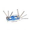 Foldable Hex Wrench Foldable Design 6-in-1 Functionality
