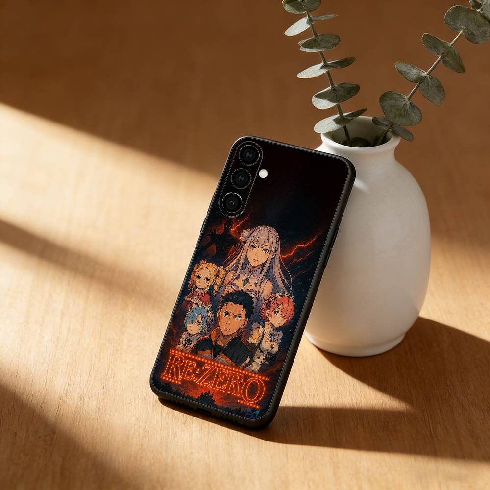 Re Z-ZERO Starting Life in Another World Phone Case For Samsung GalaxyA13,21s,22,31,32,52,53,71,72,73,Soft Black Cover Samsung a11