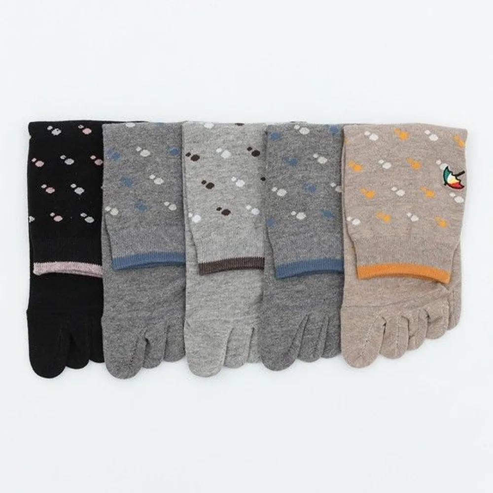 Athlete s foot socks women s long toe socks 5 pairs AP6914 5 pairs (color mix)