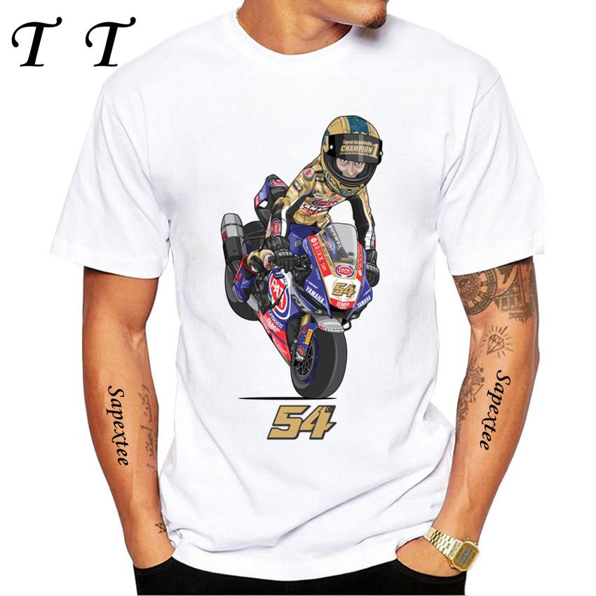 Toprak Razgatlioglu Number 54 Legend T-Shirt Summer Men Short Sleeve Hip Hop Casual Shirt Harajuku Motorcycle Sport White Tees