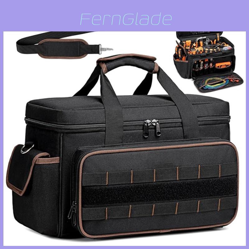 Heavy Duty Oxford Cloth 17inch Tool Bag With Zipper Closure For Daily Work