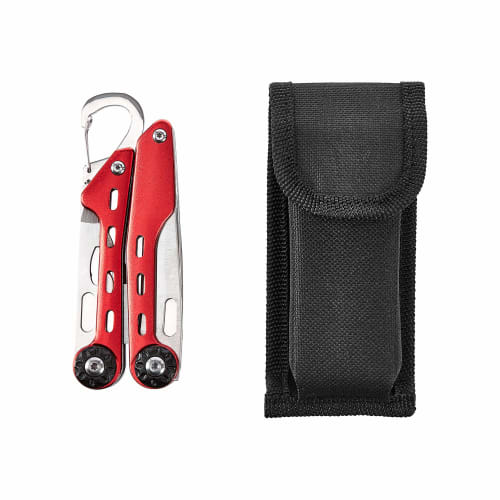Basic 10-in-1 Multi-Tool Set with Nylon Case, Red