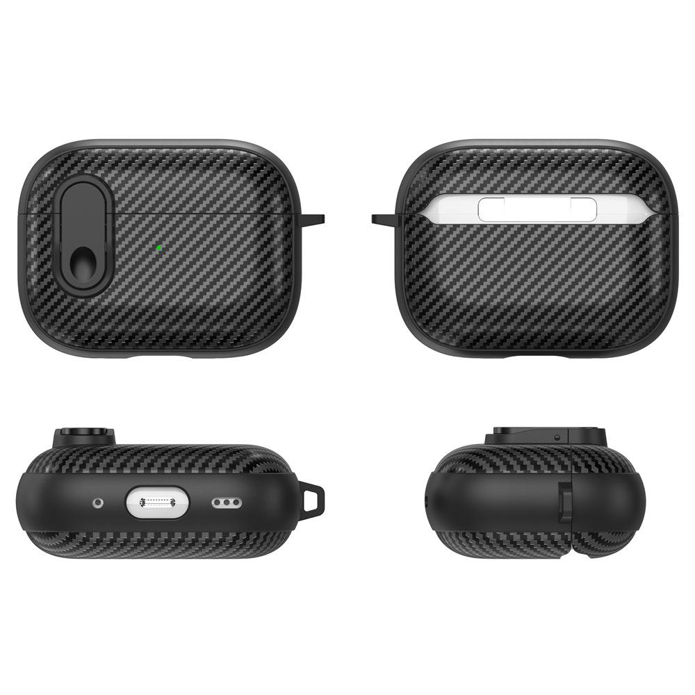 Carbon fiber lock for AirPods pro1 protective case 1 generation 1 generation apple bluetooth headset protective case simple