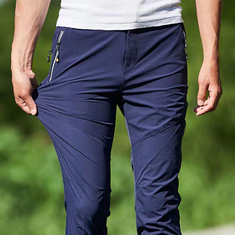 Unisex Quick-Dry Hiking Pants: Thin, Breathable, Plus Size, Loose-Fit Windbreakers for Outdoor Sports