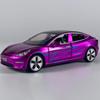 1:32 Model 3 Alloy Metal Diecast Model Car Sound And Light Pull Back Children Toy Car Collections Hobby Decoration Holiday Gifts