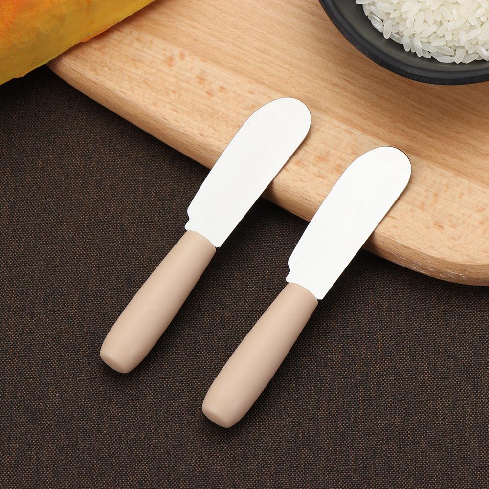 1/2pcs Eco-Friendly Cutlery Stainless Steel Kitchen Accessories Butter Spatula Cheese Tools Cream Scraper
