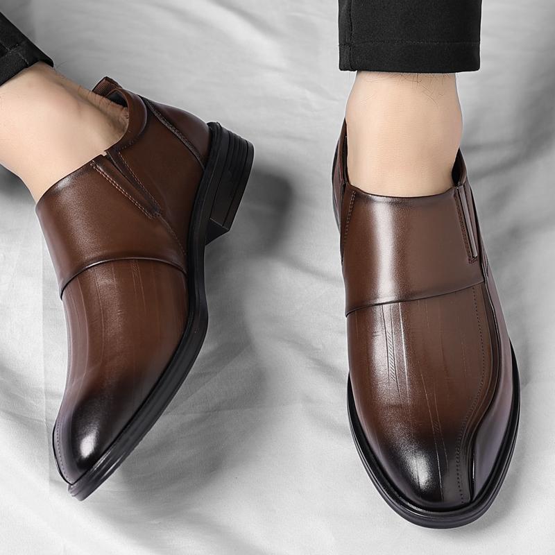 Herren formelle Lederschuhe Minimalistische und hochwertige Designstile Freizeit Business und Büro Schwarz oder Erwachsenenschuhe Heiß