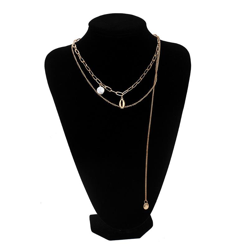 Single Side Tassel Pearl Shell Necklace, Japanese Korean Dynamic Clavicle Chain