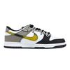 Nike Dunk Ink Splatter Tide Shoes 1 Slip Resistant Abrasion Resistant Low top Skateboard Shoes Unisex Black Brown HF5441-100(Team773-1)