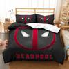 Deadpool Anime, Home Bedroom Comforte Nordic Polyester Material, Suitable for Children and Adults, 3-piece Set