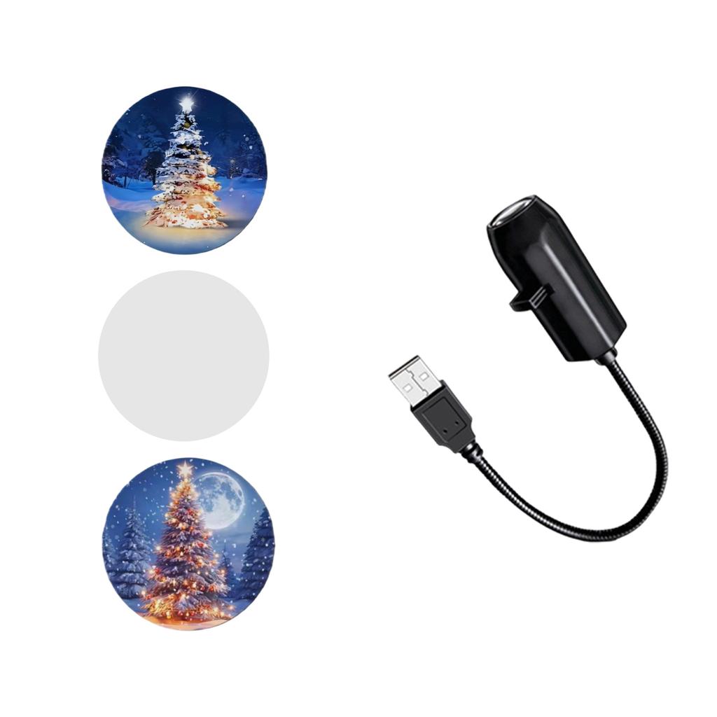 USB LED Star and Moon Projector Night Light for Bedroom Decorative Creative Background Lamp