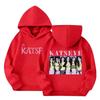 Kids Long Sleeve Letter Print Hooded Sweatshirt Pullover
