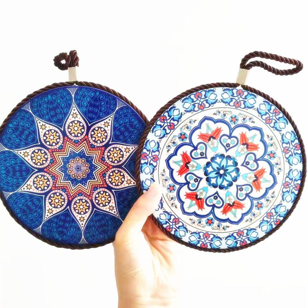 Ceramiczna podkładka pod garnek w stylu chińskim, chroniąca przed oparzeniami i zarysowaniami, na stół w jadalni