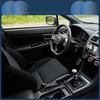 INFINAUTO Car Trash Front Rear Seat 5.1" Wide 5.9" Tall Auto Trash Bin Four Leather Weave Pattern Black Hanging