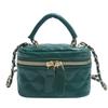 Mini Diamond Quilted Leather Bucket Bag Checkered Pattern Multi-Color Crossbody Bag with Gold Chain Shoulder Strap