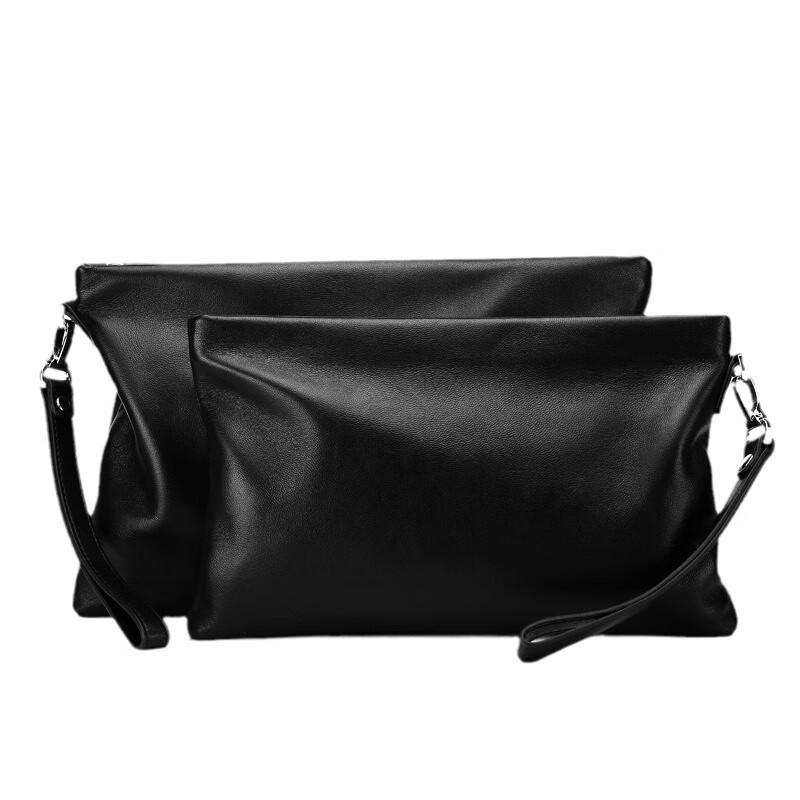 Sac Pochette Enveloppe Homme en Cuir Véritable SCHWARZETIENNE