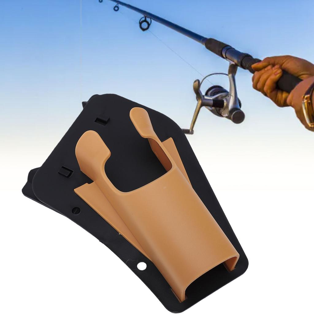 Fishing Rod Holster Plastic Belt Clip Sliding In Fishing Rod Holder for Outdoor Fly Fishing Shore Fishing Khaki