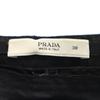 Prada Made In Italy Floral Midi Length Wrap Skirt 38 Black Women Used