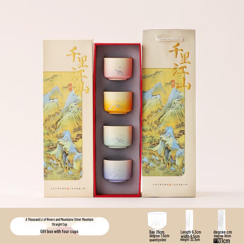 Shanggqi Ceramic Gradient Tea Cup Set