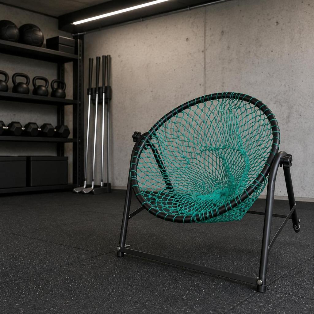Golf Chipping Practice Net Steel Frame Adjustable Angle Sports