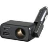 Seiwa Direct Socket A+C Car Accessory Cigarette Lighter Splitter DC+USB 15W