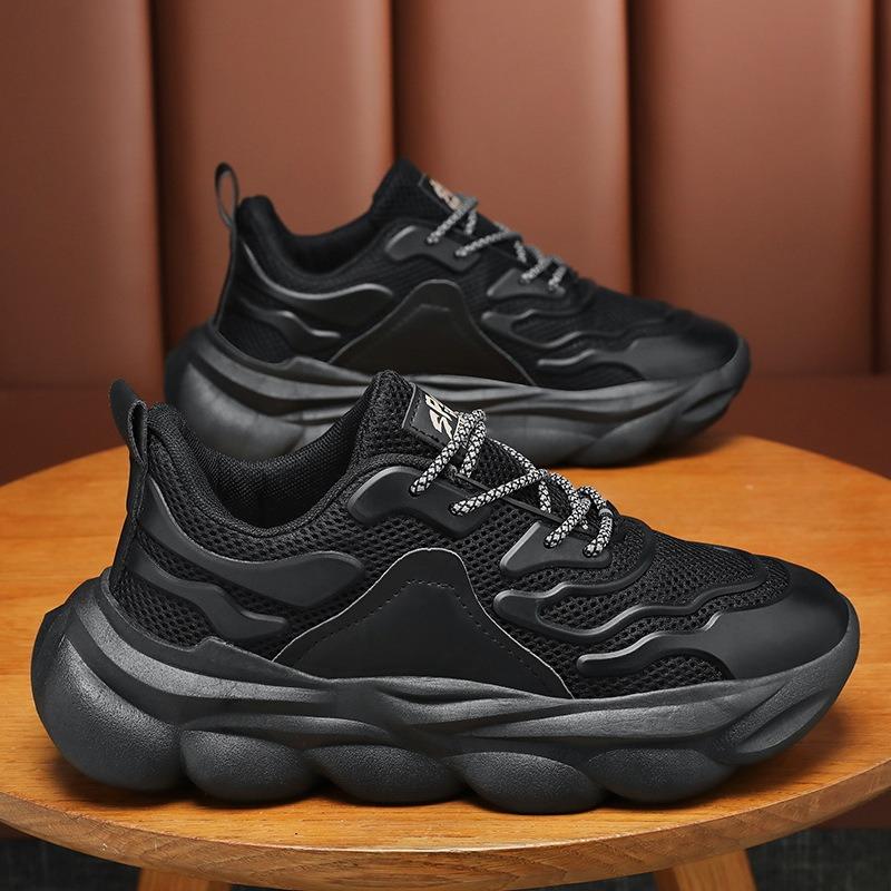 Summer men's shoes new breathable mesh shoes men's trend versatile platform white shoes sports shoes casual shoes